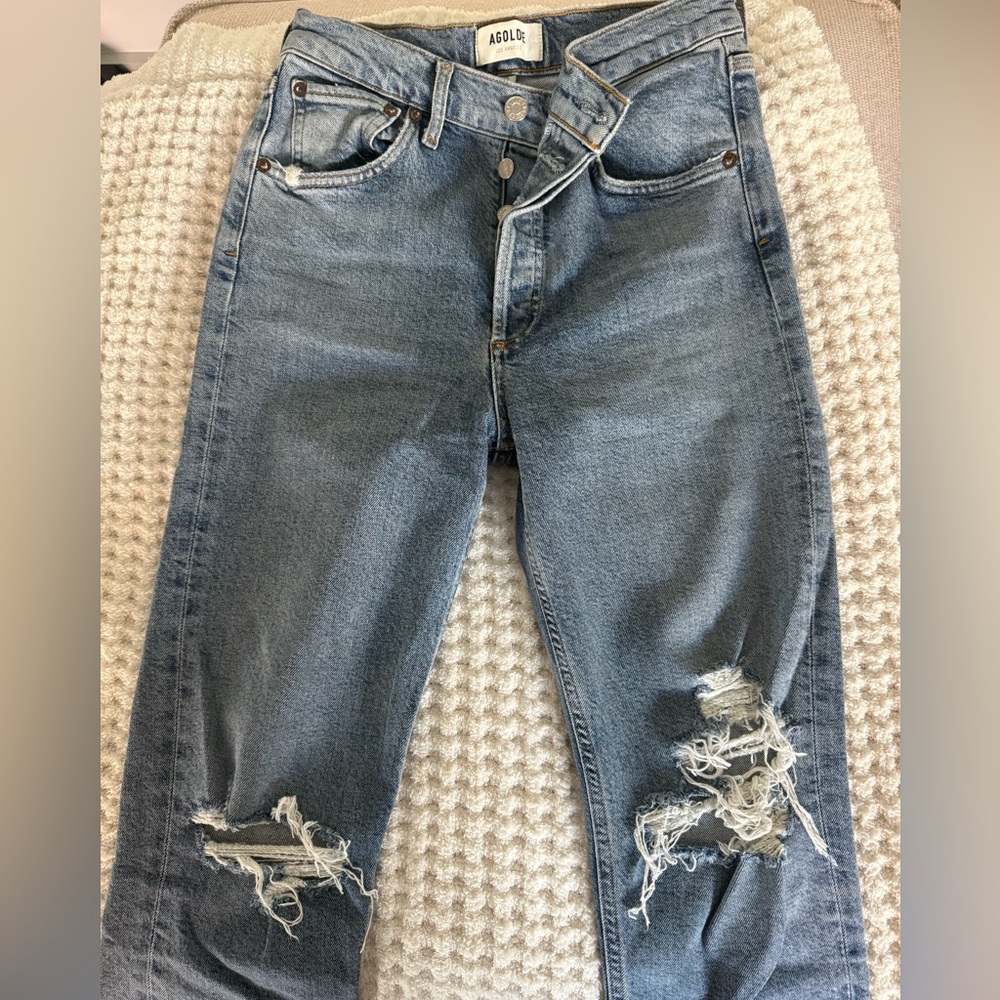 Agolde Riley Straight Jeans - Picture 3 of 5